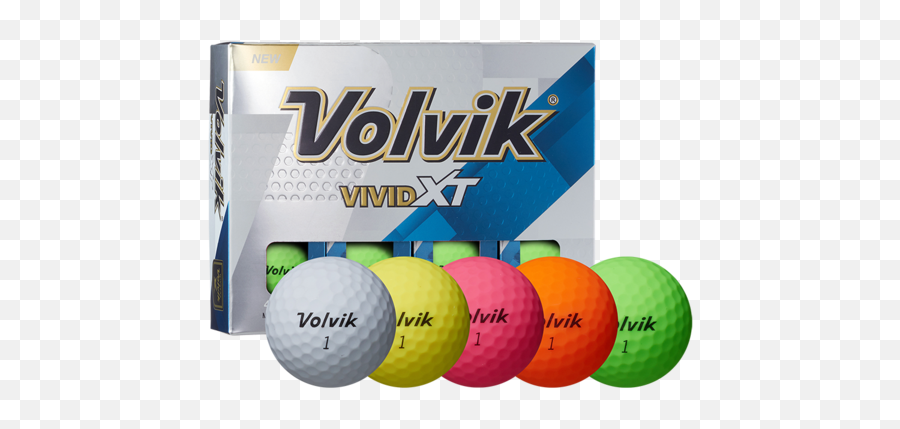 Volvik Vivid Xt Golf Balls Sleeves Emoji,Golf Ball Transparent Background