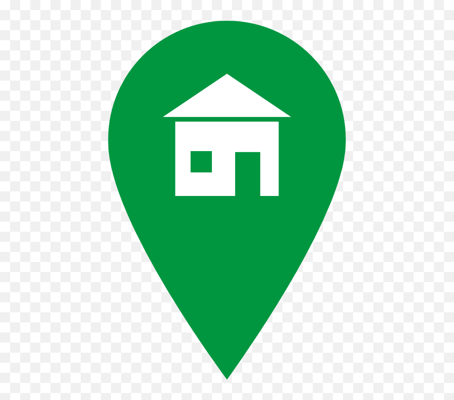 Google - Transparent House Icon Green Emoji,Location Icon Png