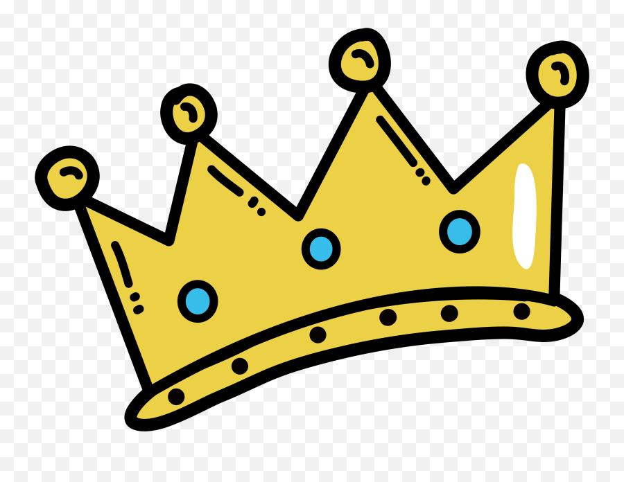 Crown Clip Arts Images Free Vector - Transparent Background Cartoon Crown Transparent Emoji,Crown Transparent