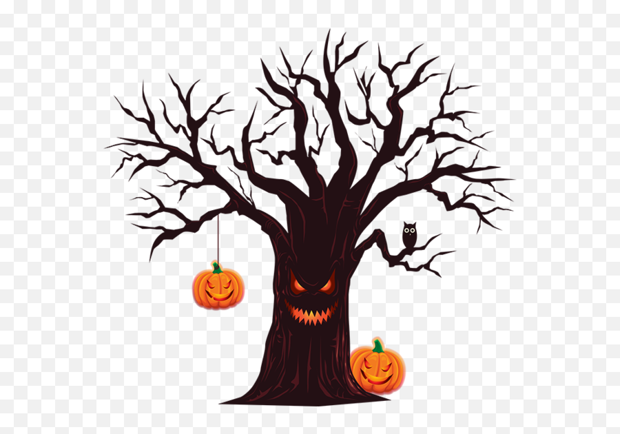 Halloween Tree Halloween Drawing Tree Woody Plant For Emoji,Halloween Tree Png