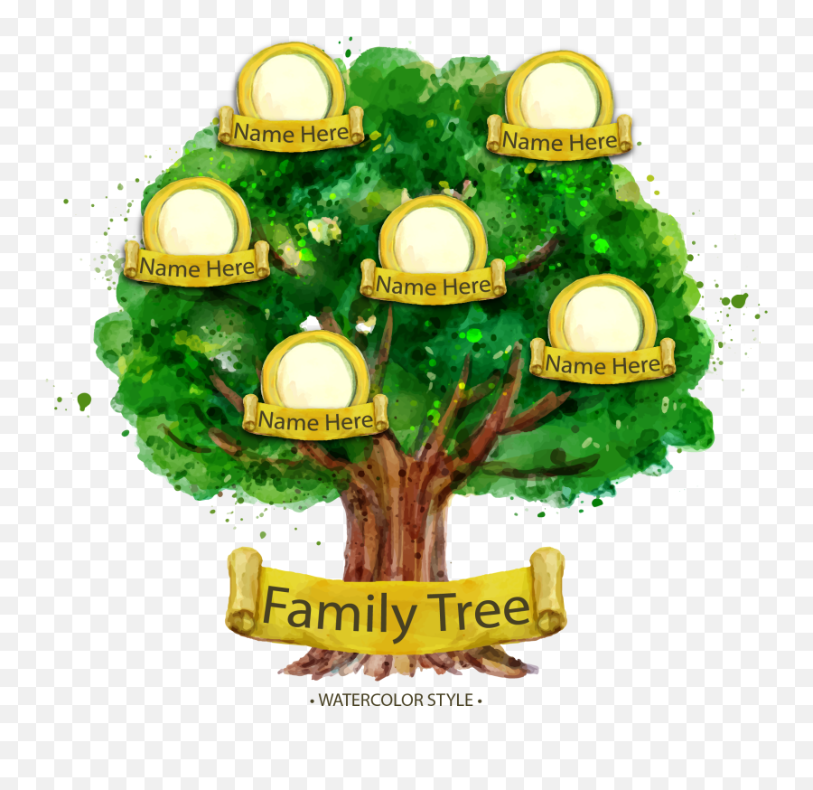 Download Family Tree Genealogy Illustration - Sample Family Emoji,Family Tree Png