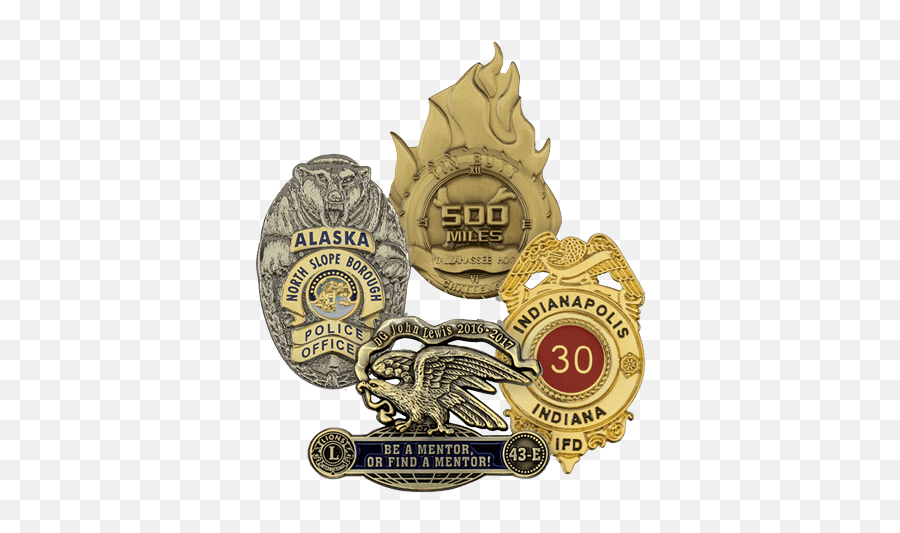 3d Die Cast Lapel Pins - Gold Caliber Design Emoji,Logo Pins