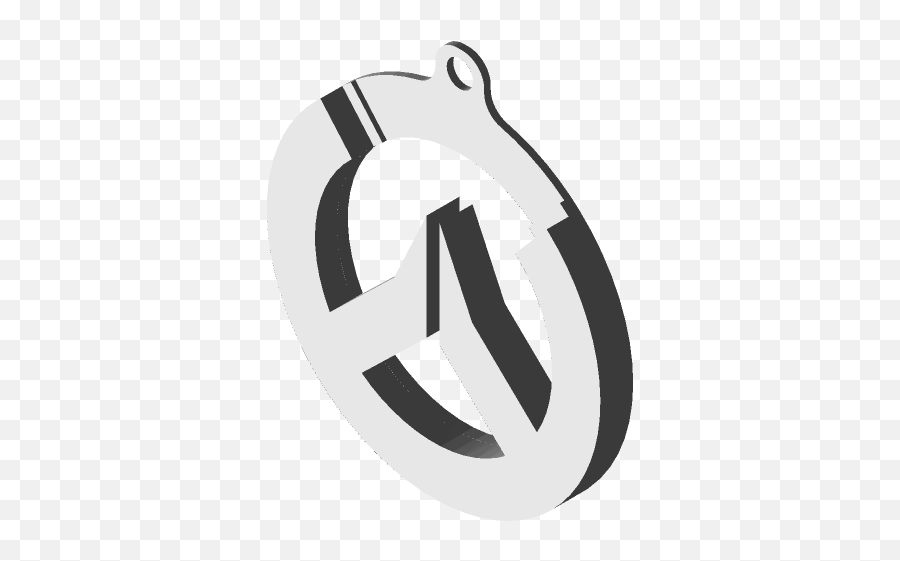 Overwatch Keychain 3d Cad Model Library Grabcad Emoji,Overwatch Logo Black And White