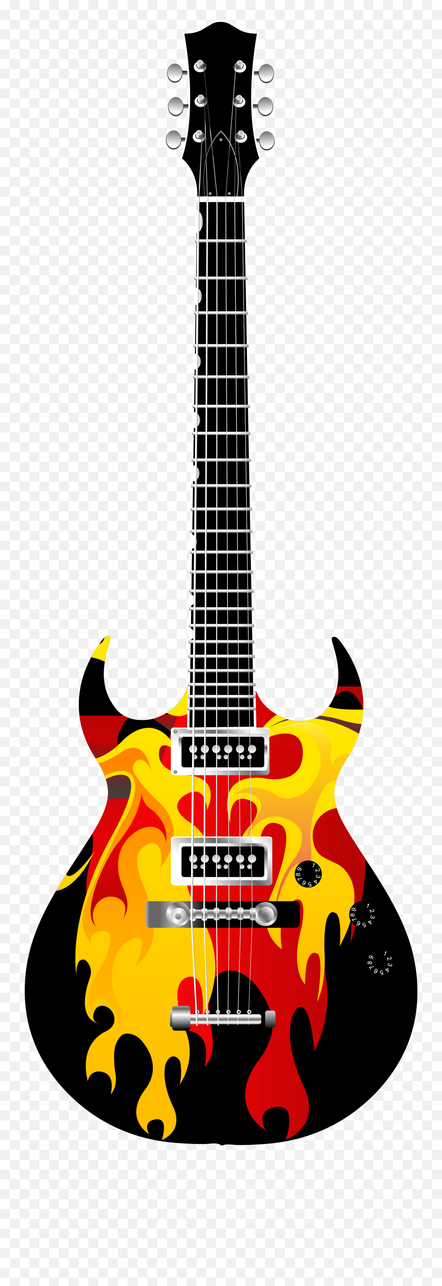 Electric Guitar Clipart Transparent Png - Transparent Background Electric Guitar Clipart Png Emoji,Guitar Clipart