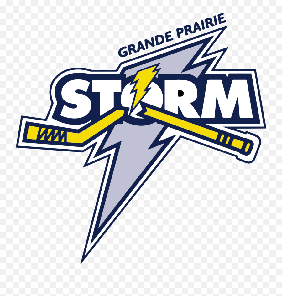 Grande Prairie Storm - Grande Prairie Storm Hockey Logo Emoji,Storm Logo