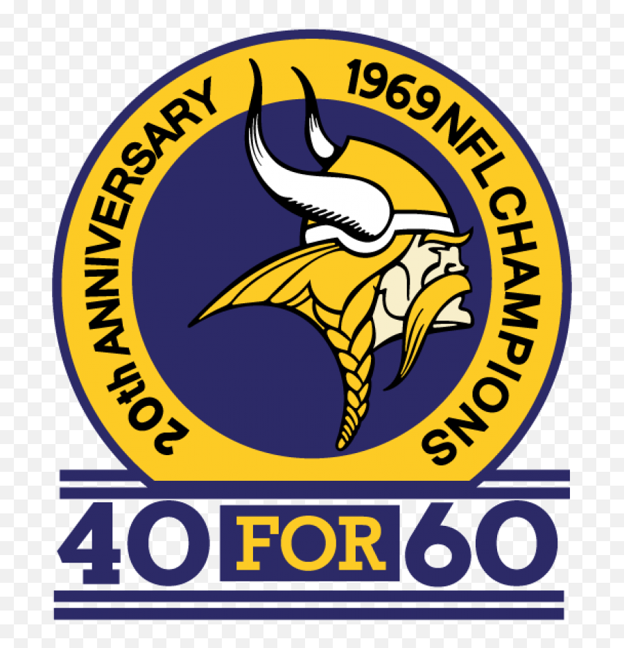 Minnesota Vikings Anniversary Logo - Minnesota Vikings Emoji,Vikings Logo