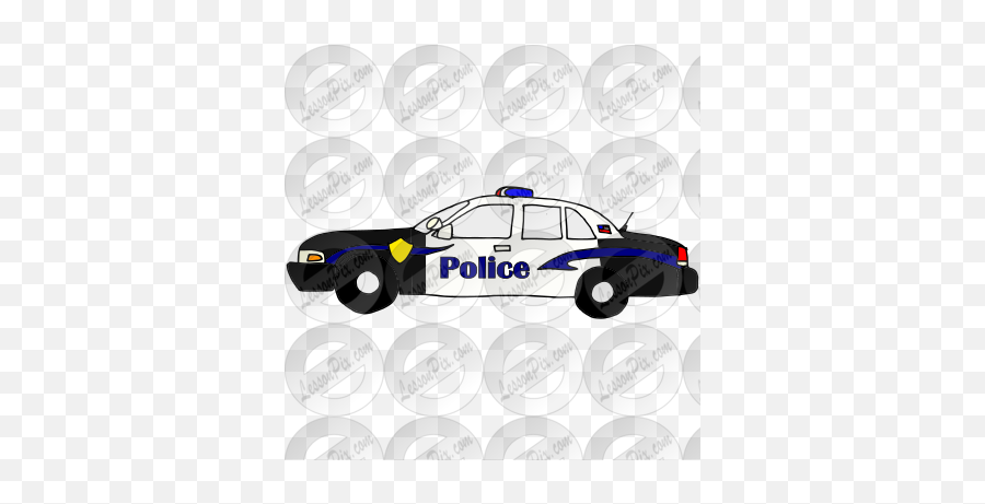 Police Car Picture For Classroom - Automotive Decal Emoji,Police Car Clipart