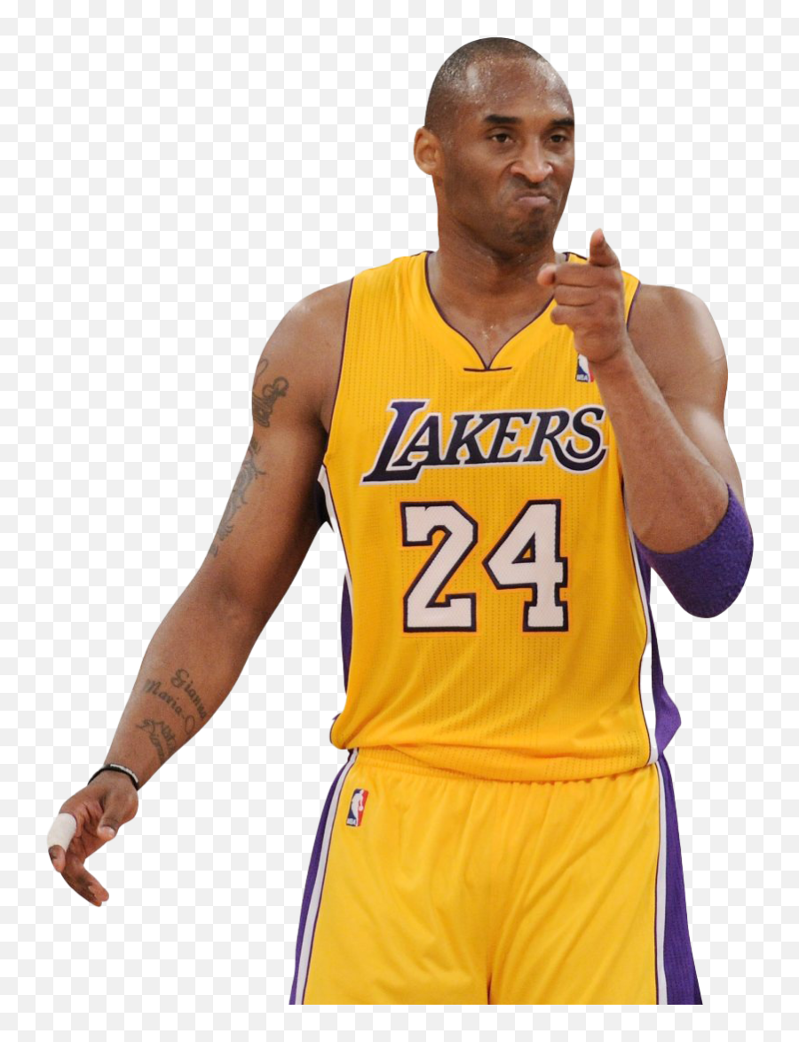 Basketball Player Kobe Bryant Png - Kobe Bryant Pointing Png Emoji,Basketball Player Clipart