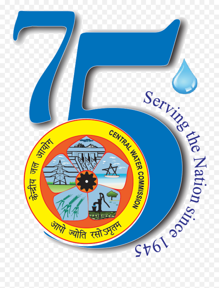 75th Year Of Central Water Commission Central Water - Central Water Commission Emoji,Cwc Logo