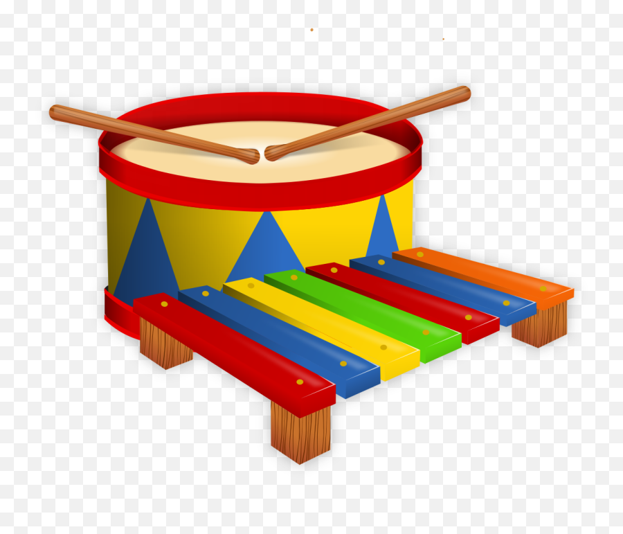 Drum And Xylophone Toy - Drum Xylophone Emoji,Xylophone Clipart