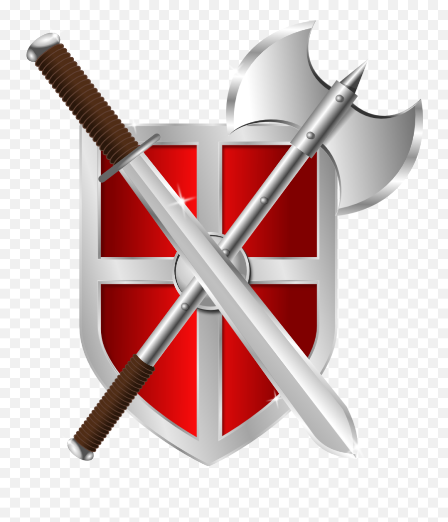 Sword Battleaxe Shield - Shield Sword Emoji,Shield Png