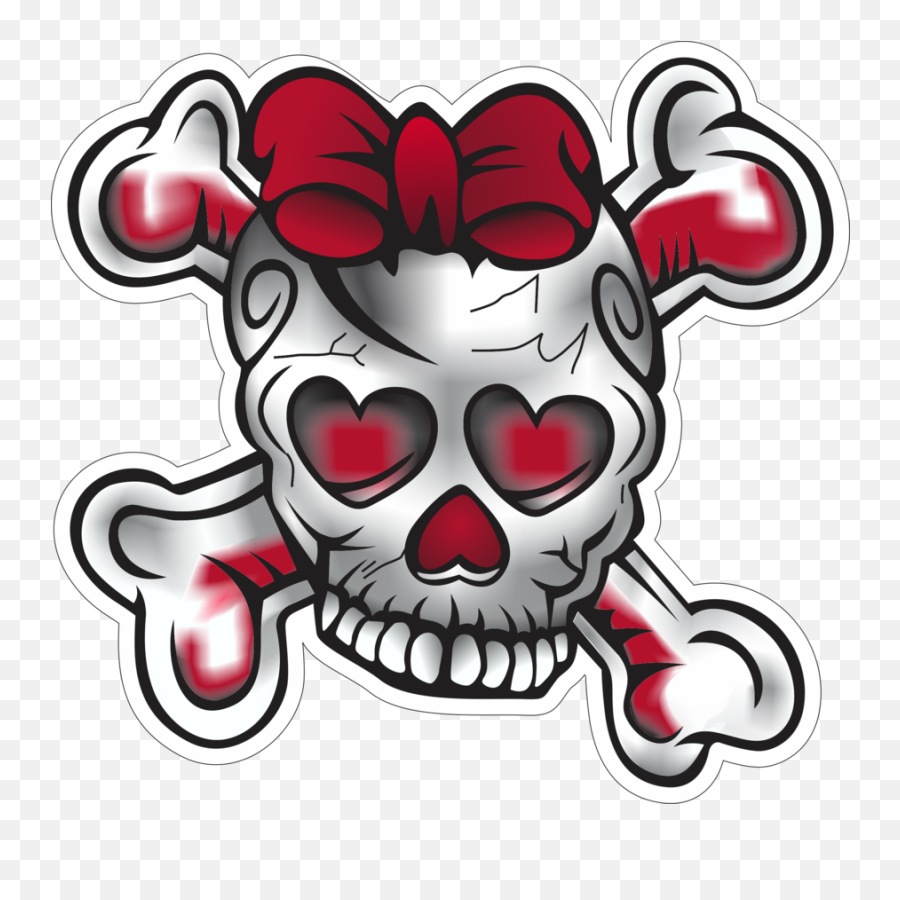 Vector Girl Skull - Girly Skulls 900x860 Png Clipart Girlie Skulls Emoji,Skulls Png