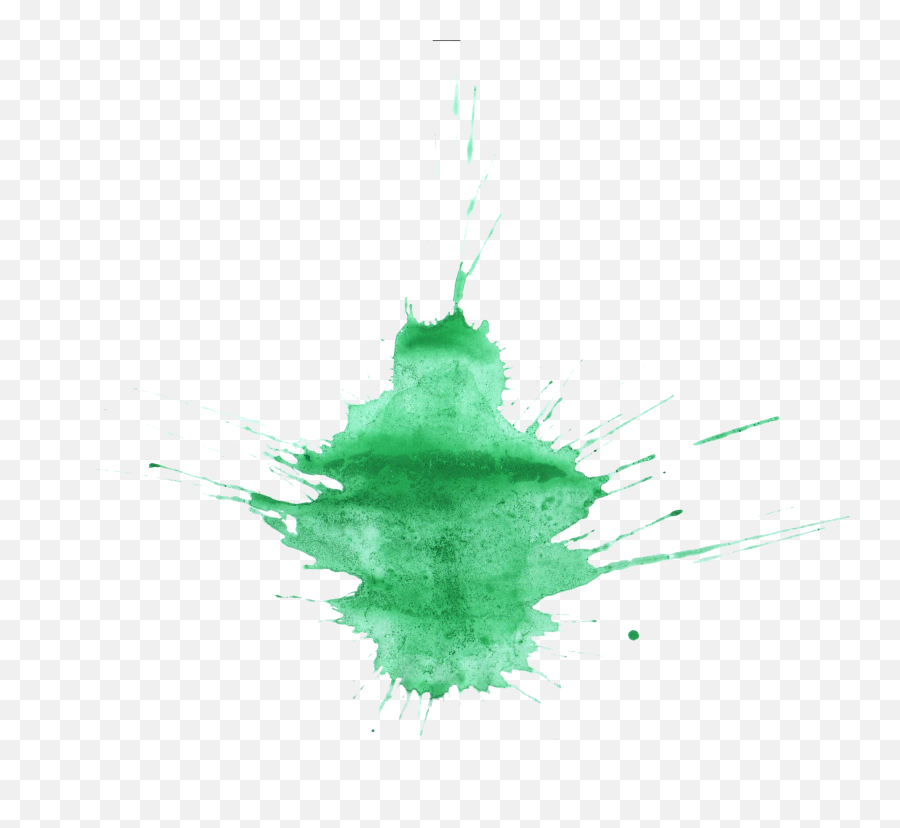 Transparent Watercolor Green Paint - Green Stain Watercolor Transparent Emoji,Paint Splatter Transparent