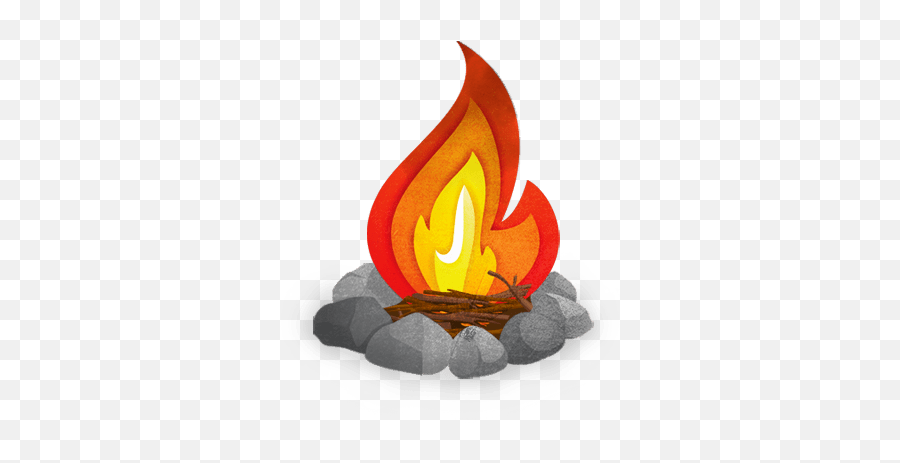 Download Campfire - Cartoon Fire Png Campfire Emoji,Camp Fire Png
