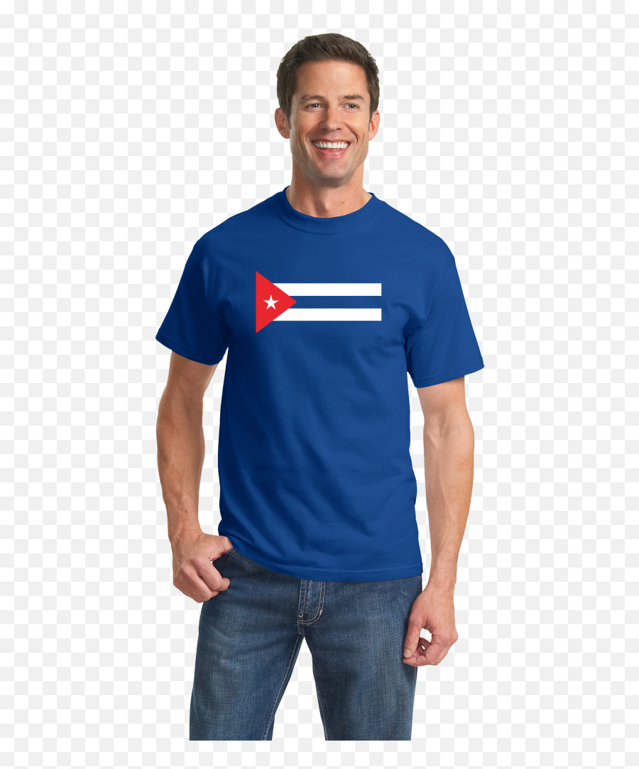 Cuban National Flag - Cuba Fidel Castro Pride Heritage Love Tshirt Port And Company T Shirts Emoji,Cuban Flag Png