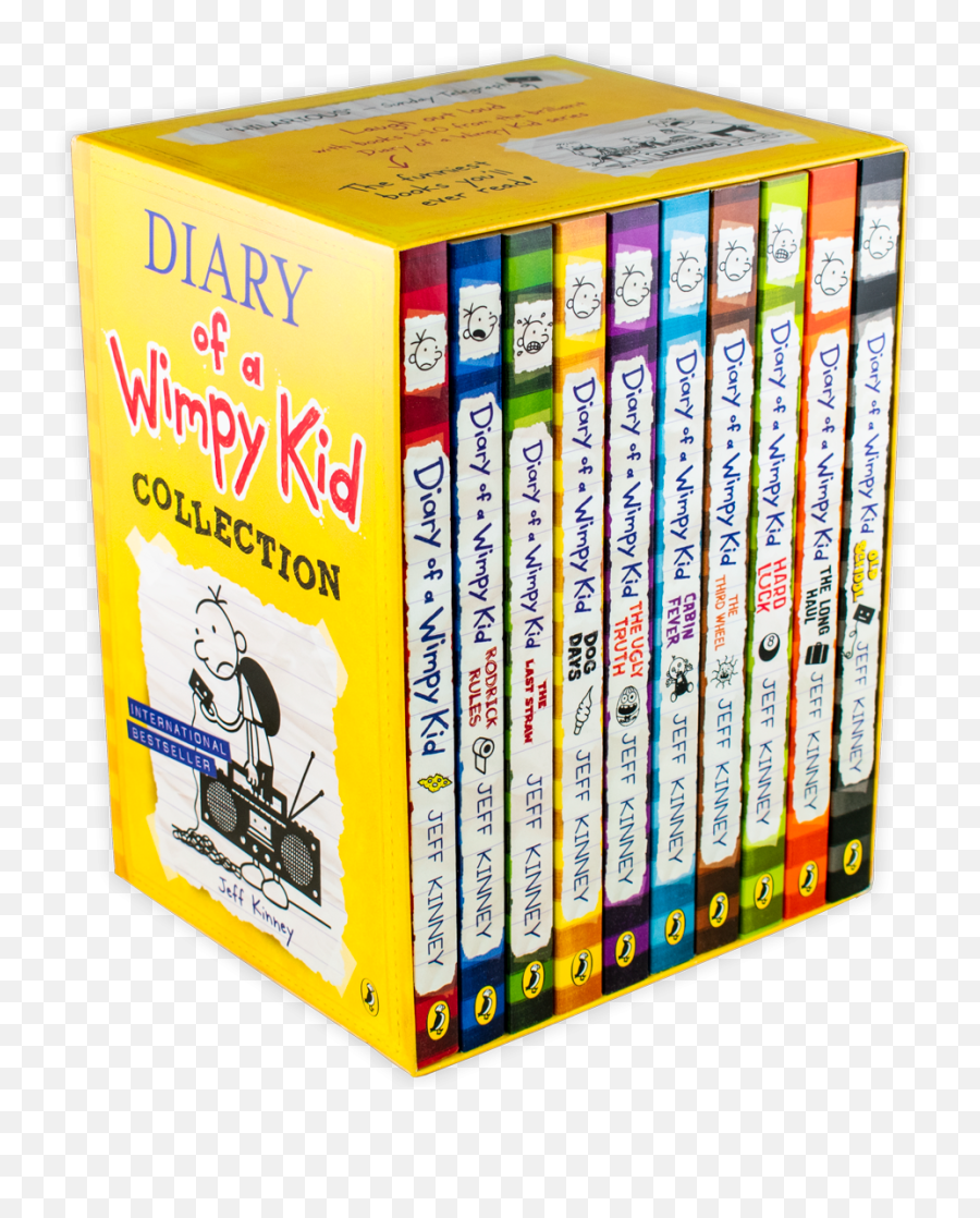 Download Diary Of A Wimpy Kid Collection 10 Books Pack Box - Diary Of Wimpy Kid Book Buy Sri Lanka Emoji,Books Transparent Background