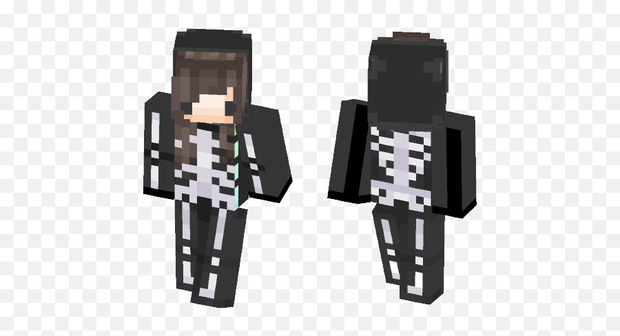 Download Flera Skeleton Skin Minecraft Skin For Free - Skin Girl Minecraft Tomboy Emoji,Minecraft Skeleton Png