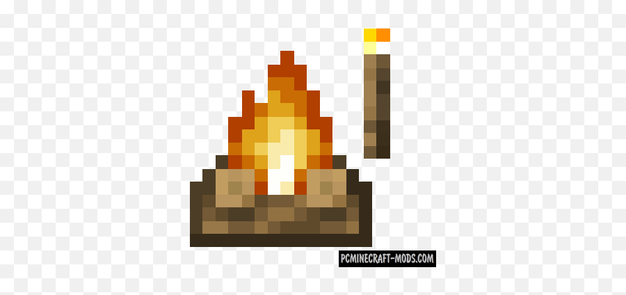 Campfire Torches - Tweak Mod For Mc 1165 1144 Pc Java Emoji,Fire Texture Png