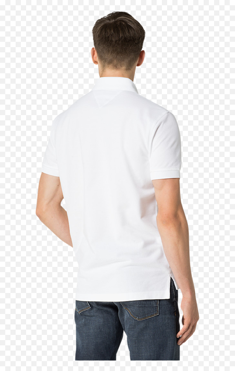 Tommy Hilfiger Core Menu0027s Short - Sleeve Polo Shirt White Emoji,Tommy Hilfiger Tshirt Logo