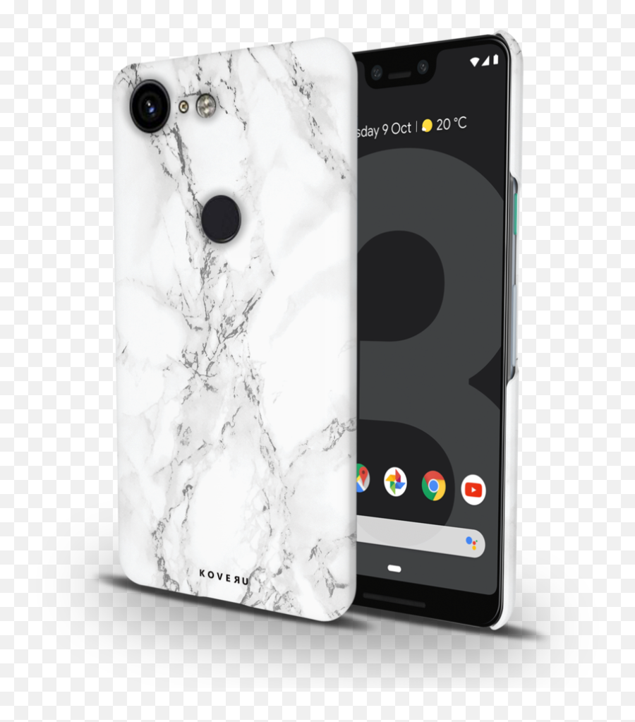 White Marble Cover Case For Google Pixel 3xl U2013 Koveru Emoji,Marble Background Png