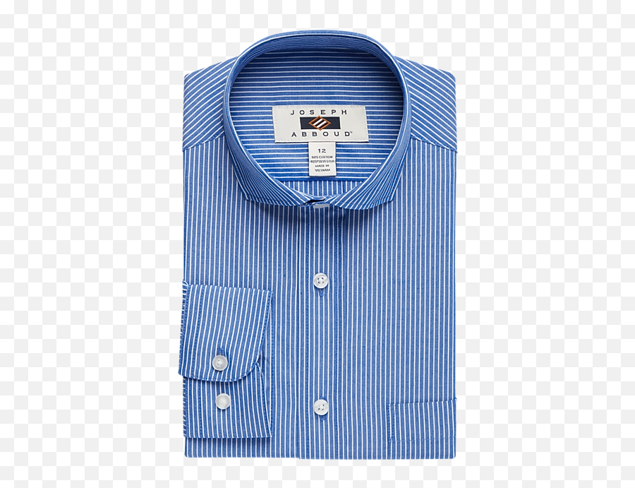 Joseph Abboud Boys Blue U0026 White Stripe Dress Shirt - Menu0027s Emoji,White Stripes Png