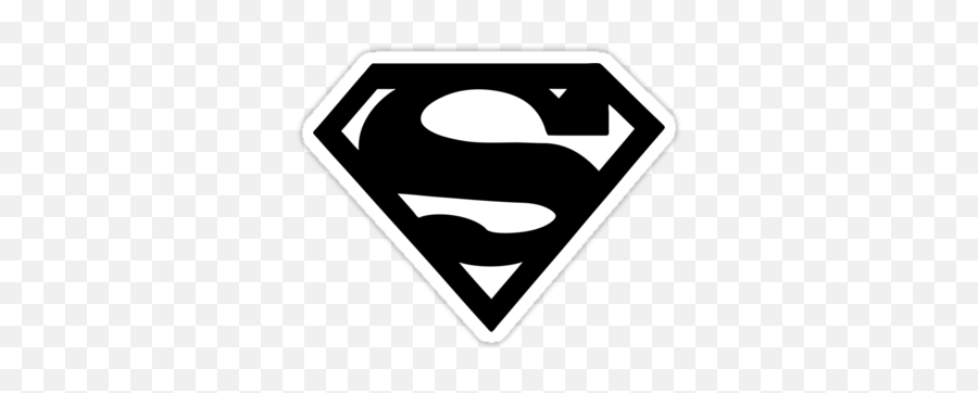 Superman Black And White Logo - Clipart Best Emoji,Superman Logo Wallpaper