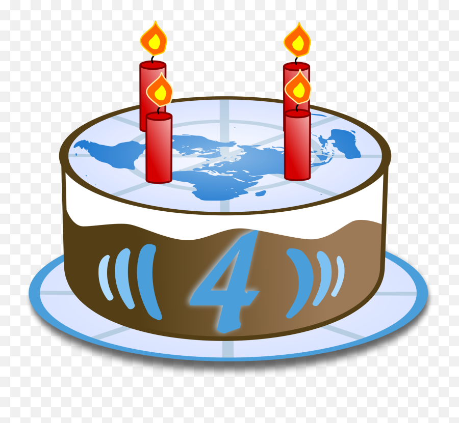 Happy Birthday Cake Clipart - Birthday Cake 4 Png Birthday Cake 4 Emoji,Cake Clipart