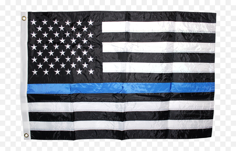 Usa Police Memorial Thin Blue Line Flag 3x5ft Emoji,Thin Blue Line Flag Png