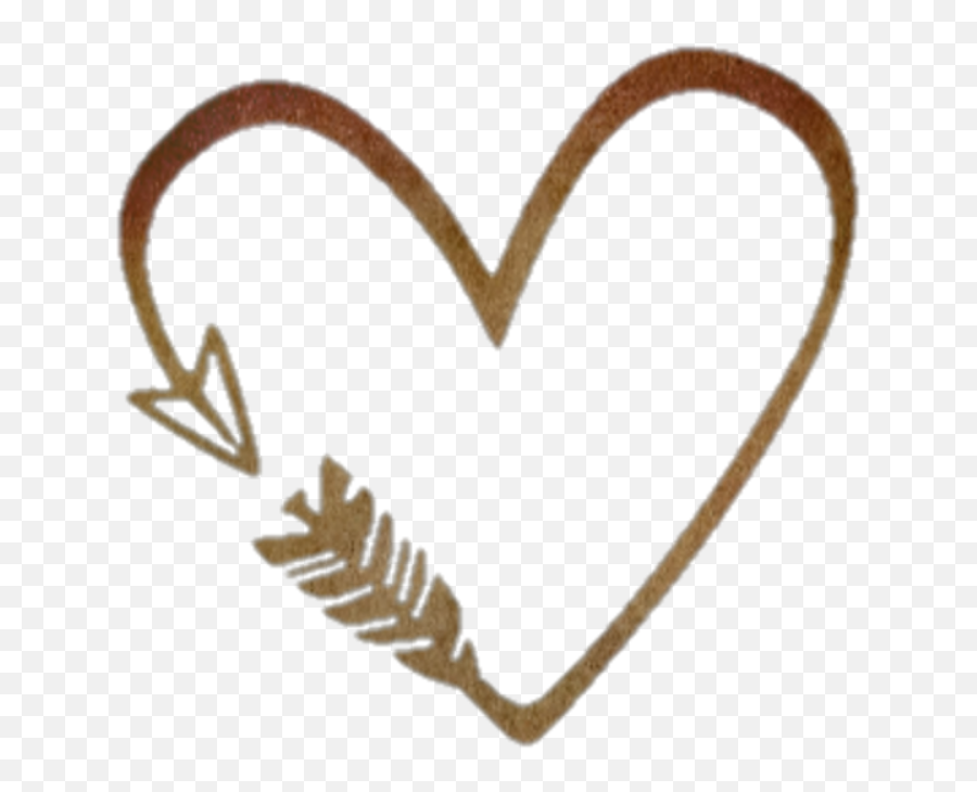 Flecha Corazon Sticker By Marina Domínguez Emoji,Rustic Heart Clipart