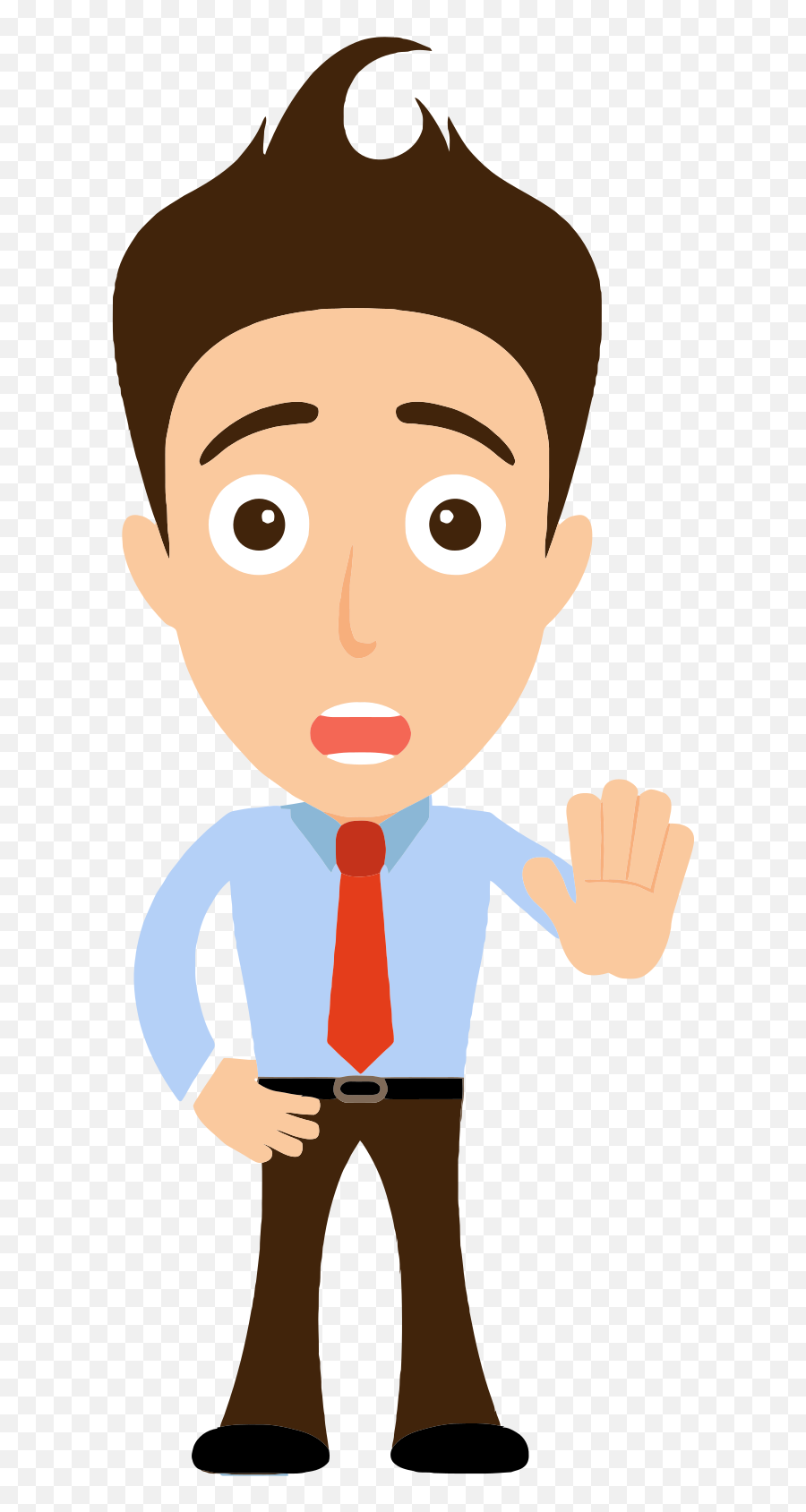 Man Holding Up Hand Clip Art Image - Clipsafari Emoji,Hands Up Clipart