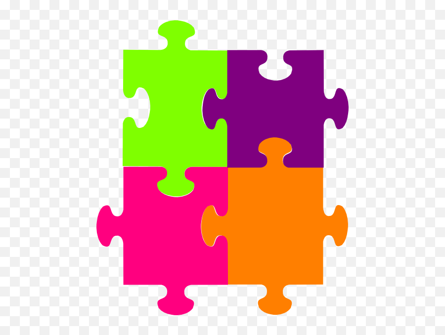 Jigsaw Puzzle Pieces Clipart - Clipart 4 Puzzle Pieces Emoji,Puzzle Piece Clipart