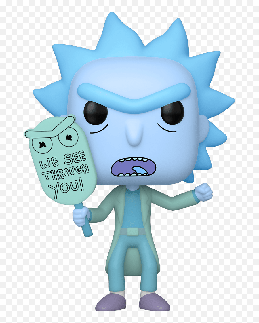 And - Pop Rick With Portal Gun 10 Inch Emoji,Rick And Morty Png