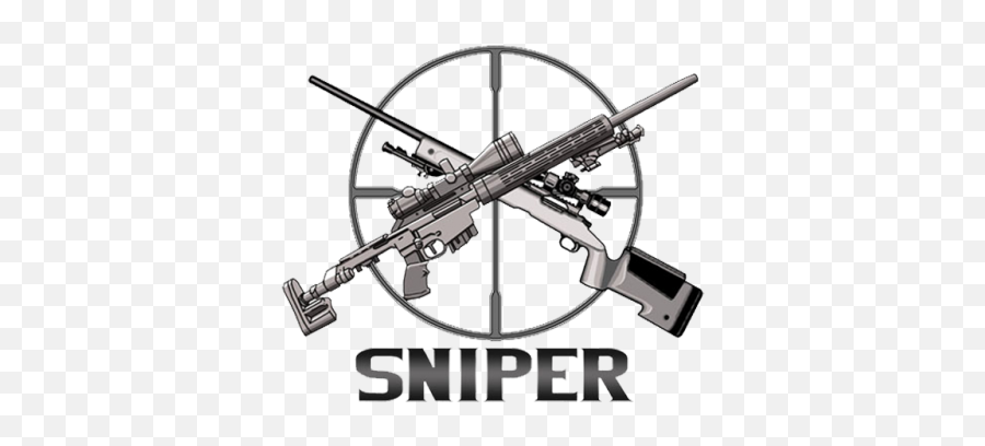 Download Hd Large Patch Only - Crossed Sniper Rifles Clipart Emoji,Assault Rifle Clipart