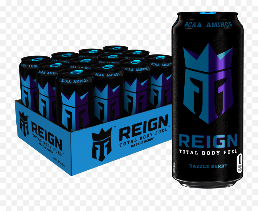 12 Reign Total Body Fuel Energy - Reign Razzle Berry Emoji,Bang Energy Drink Logo