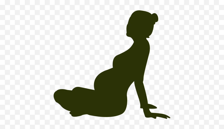 Pregnant Woman Sitting Silhouette - Pregnant Woman Silueta Mujer Embarazada Png Emoji,Pregnant Clipart