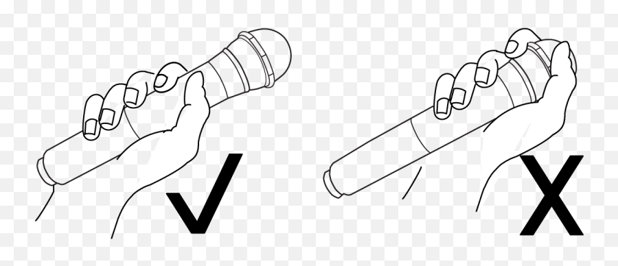 Mxw User Guide - Uso Correcto Del Microfono Emoji,Microphone Covers With Logo
