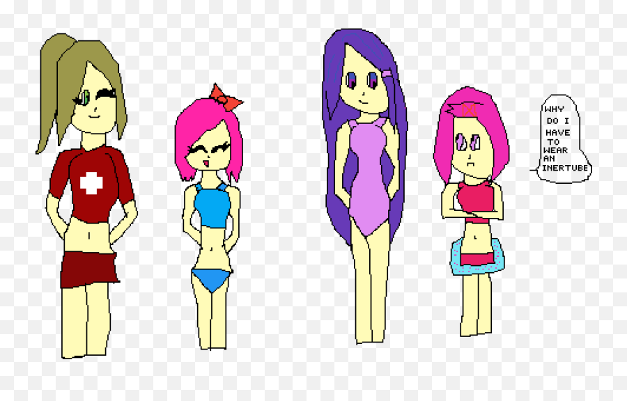 Ddlc Girl In Bathing Suits - Swimsuit Clipart Full Size Emoji,Swimsuit Clipart