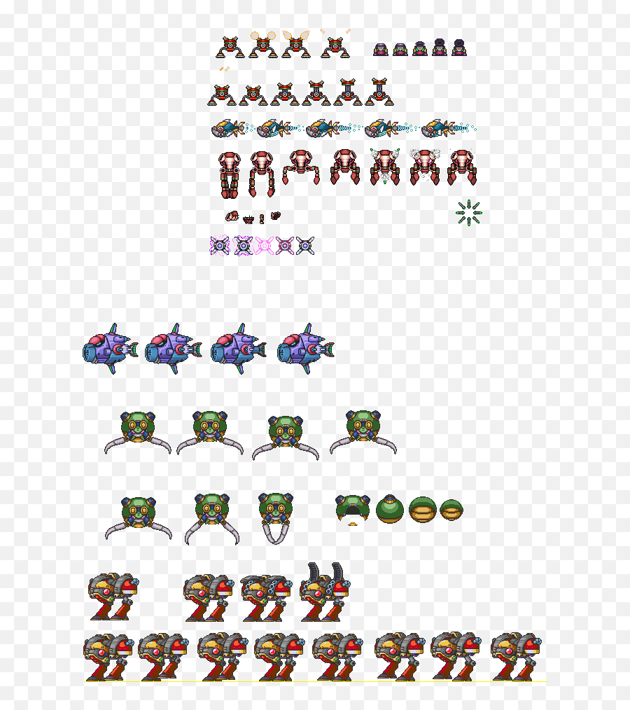 Custom Megaman X Enemy Assets By Redragemage - Megaman Custom Enemies Emoji,Megaman X Logo