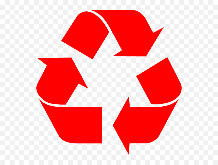 Red Recycle Clip Art At Clker - Red Recycle Logo Png Emoji,Recycle Logo Vector