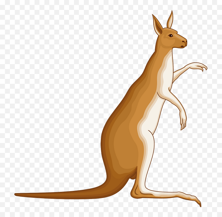 Kangaroo - Kangaroo Australian Coat Of Arms Emoji,Kangaroo Clipart