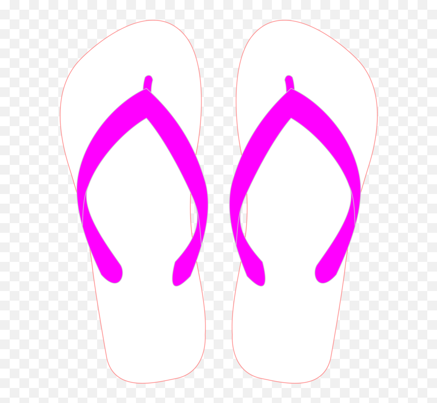 Pink Neck Area - For Women Emoji,Flip Flops Clipart