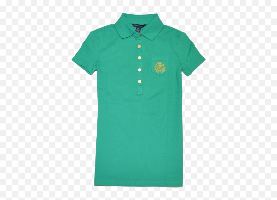 Tommy Hilfiger T - Shirts Tommy Hilfiger Women Crown Logo Polo Tshirt Green Short Sleeve Emoji,Logo Polo Shirt