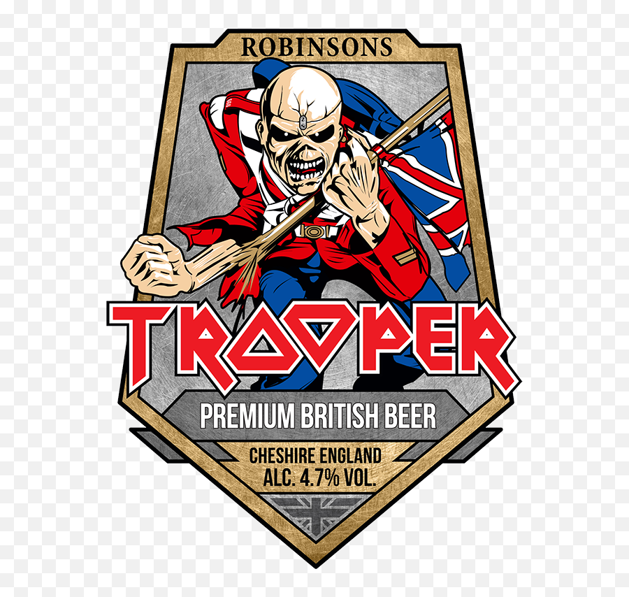 Robinsons And Iron Maiden Brew Up New - Tropper Cerveja Garrafa Emoji,Iron Maiden Logo