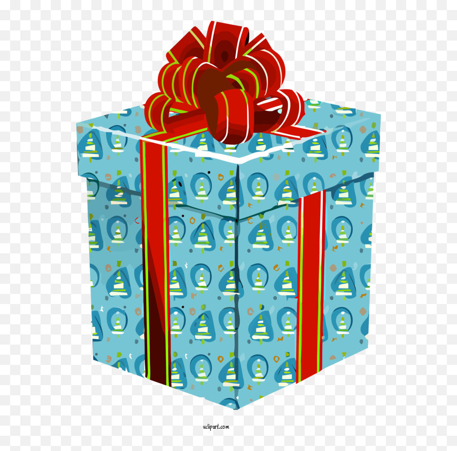 Holidays Present Wrapping Paper Gift Wrapping For Christmas Emoji,Blue Christmas Clipart