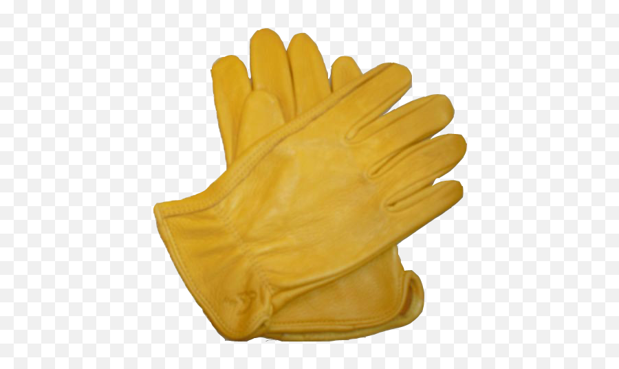 Glove Clipart Yellow Glove - Leather Transparent Cartoon Safety Glove Emoji,Gloves Clipart