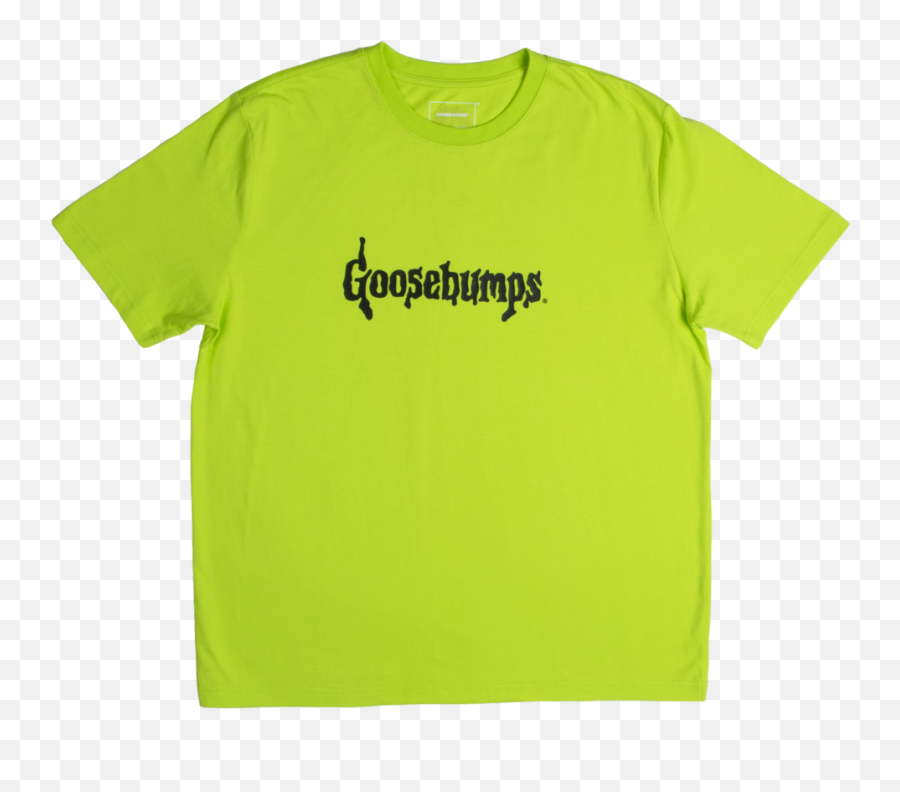 Goosebumps Lime Green Logo Tee - Goosebumps Font Emoji,Goosebumps Logo