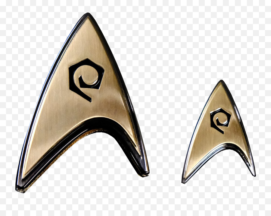 Star Trek Discovery - Enterprise Operations Insignia Magnetic Badge Replica And Lapel Pin Set Star Trek Discovery Enterprise Badge Emoji,Startrek Logo