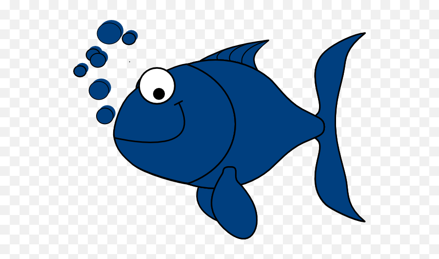 Blue Fish Clip Art - Blue Fish Clipart Emoji,Fish Fry Clipart