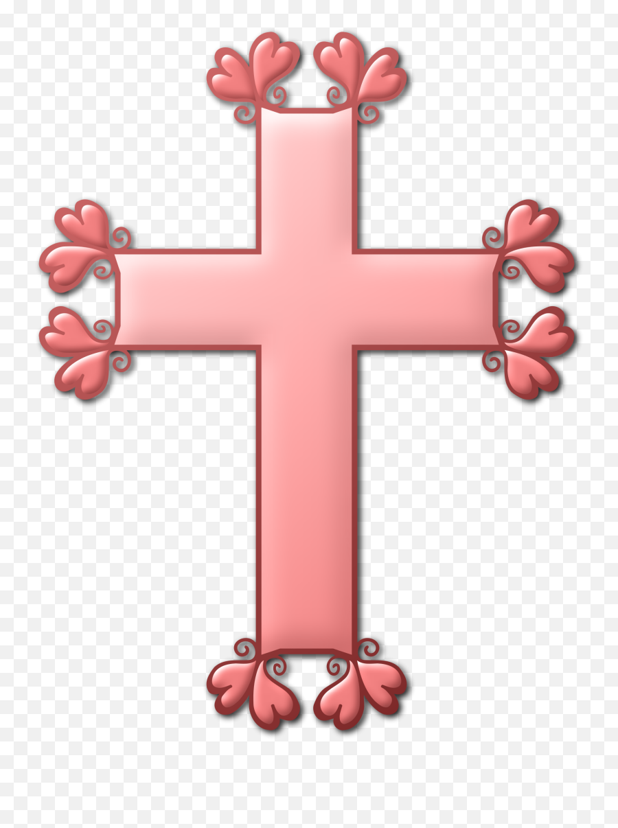 Clipart Cross Pink Picture 465660 Clipart Cross Pink - Cross Clipart Pink Emoji,Cross Clipart