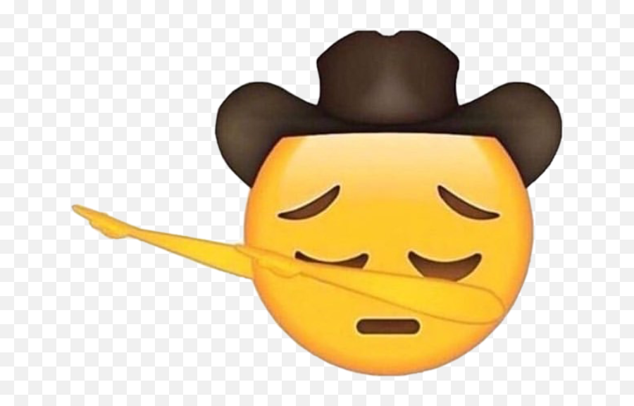 Download Antonio Garza Cowboy Emoji - Sad Cowboy Emoji,Cowboy Emoji Png
